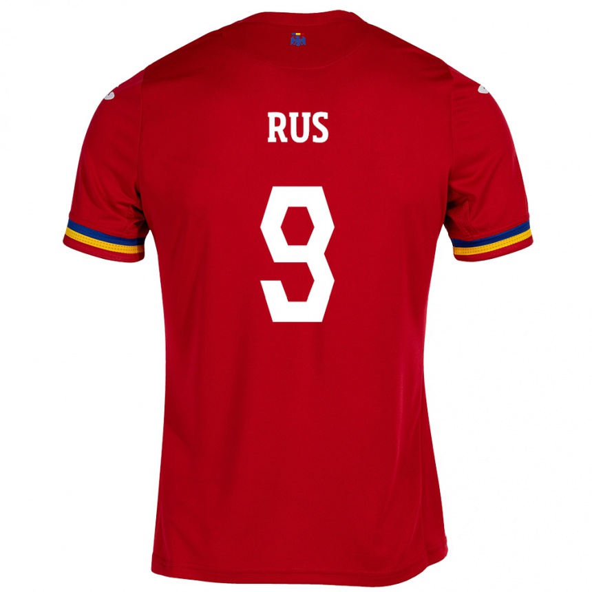 Niño Fútbol Camiseta Rumania Laura Rus #9 Rojo 2ª Equipación 24-26 México