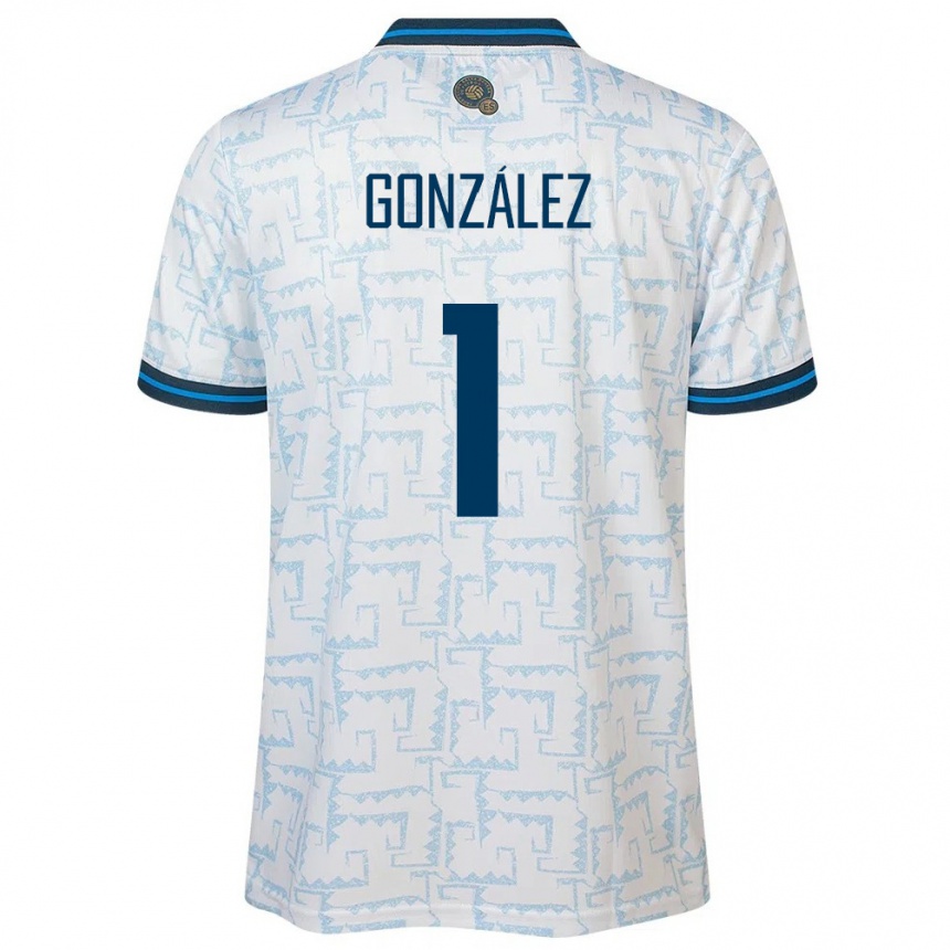 Niño Fútbol Camiseta El Salvador Mario González #1 Blanco 2ª Equipación 24-26 México