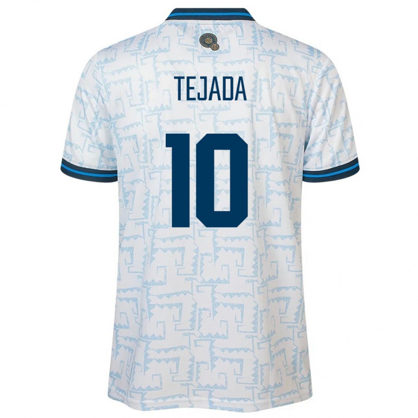 Niño Fútbol Camiseta El Salvador Rafael Tejada #10 Blanco 2ª Equipación 24-26 México