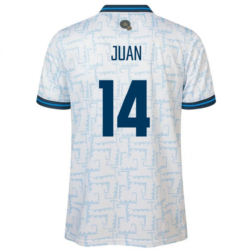 Niño Fútbol Camiseta El Salvador Juan Sánchez #14 Blanco 2ª Equipación 24-26 México