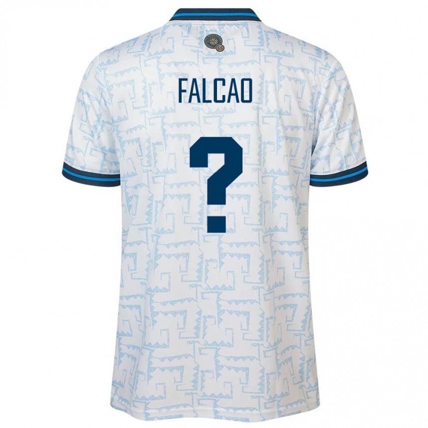 Niño Fútbol Camiseta El Salvador Kiano Falcao #0 Blanco 2ª Equipación 24-26 México