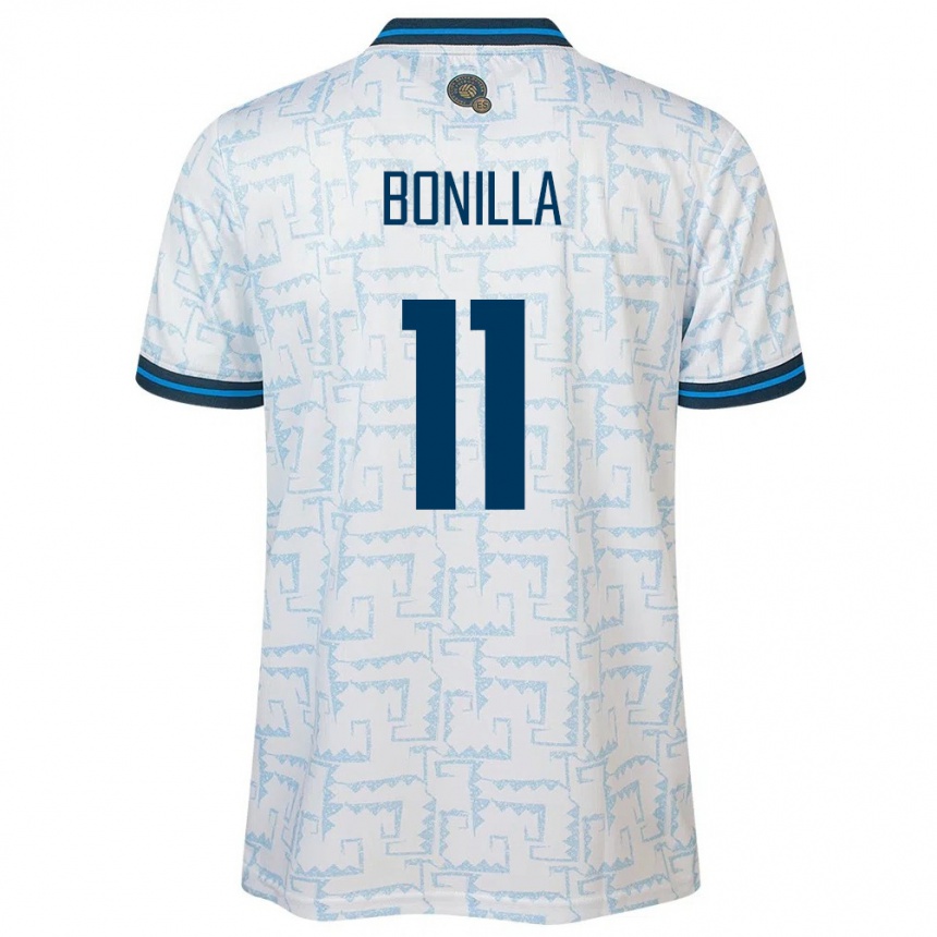 Niño Fútbol Camiseta El Salvador Jarell Bonilla #11 Blanco 2ª Equipación 24-26 México