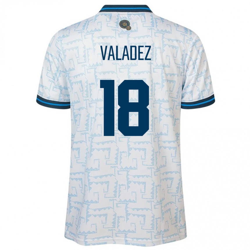 Niño Fútbol Camiseta El Salvador Samantha Valadez #18 Blanco 2ª Equipación 24-26 México