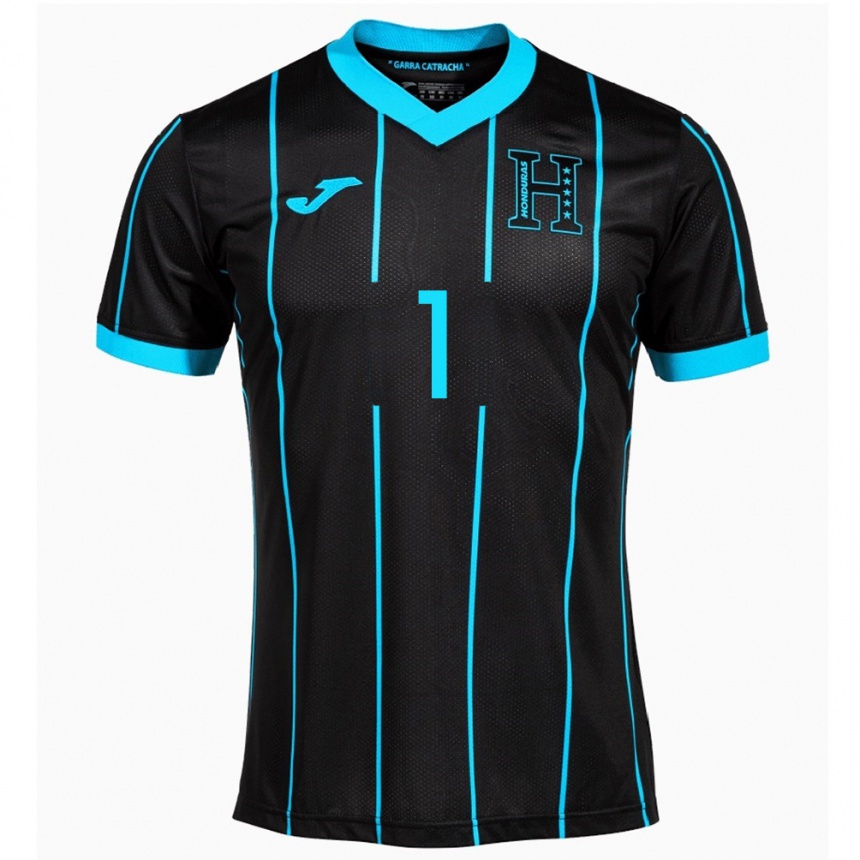 Niño Fútbol Camiseta Honduras Juergen García #1 Negro 2ª Equipación 24-26 México