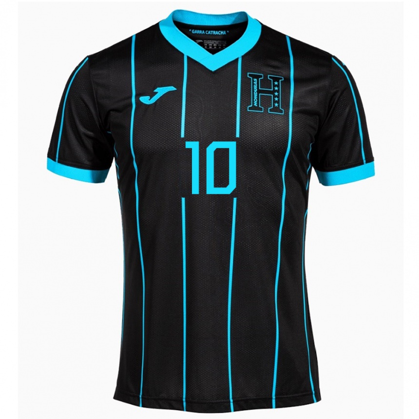 Niño Fútbol Camiseta Honduras Antony García #10 Negro 2ª Equipación 24-26 México