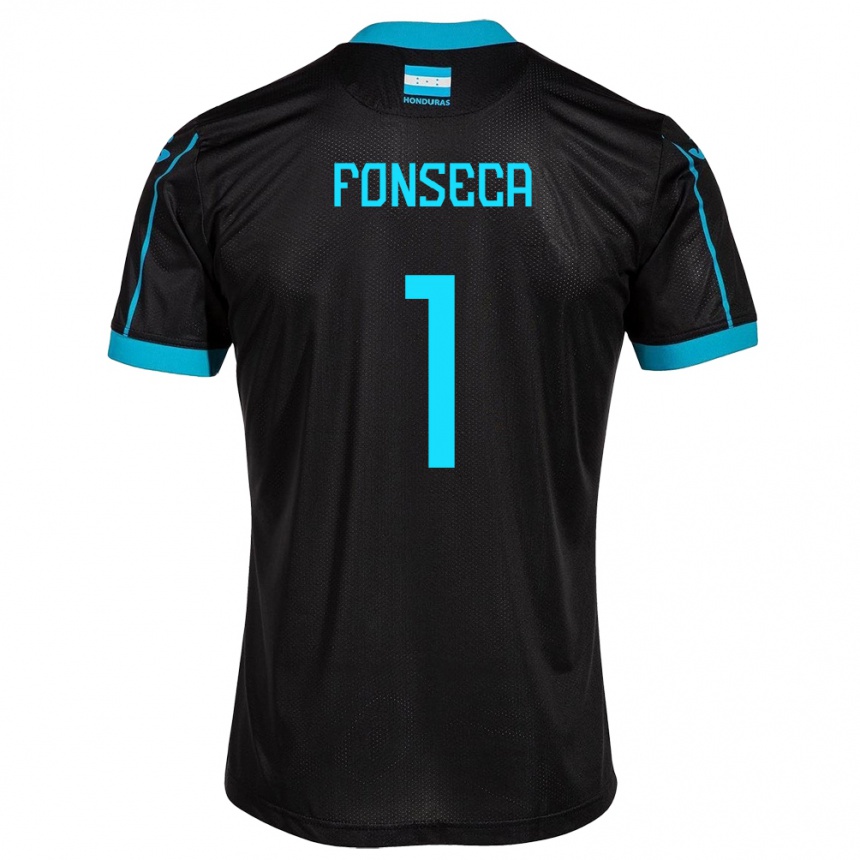 Niño Fútbol Camiseta Honduras Harold Fonseca #1 Negro 2ª Equipación 24-26 México