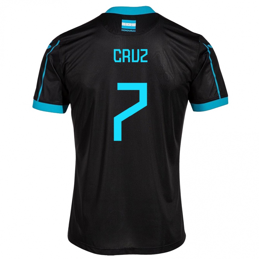 Niño Fútbol Camiseta Honduras Nixon Cruz #7 Negro 2ª Equipación 24-26 México