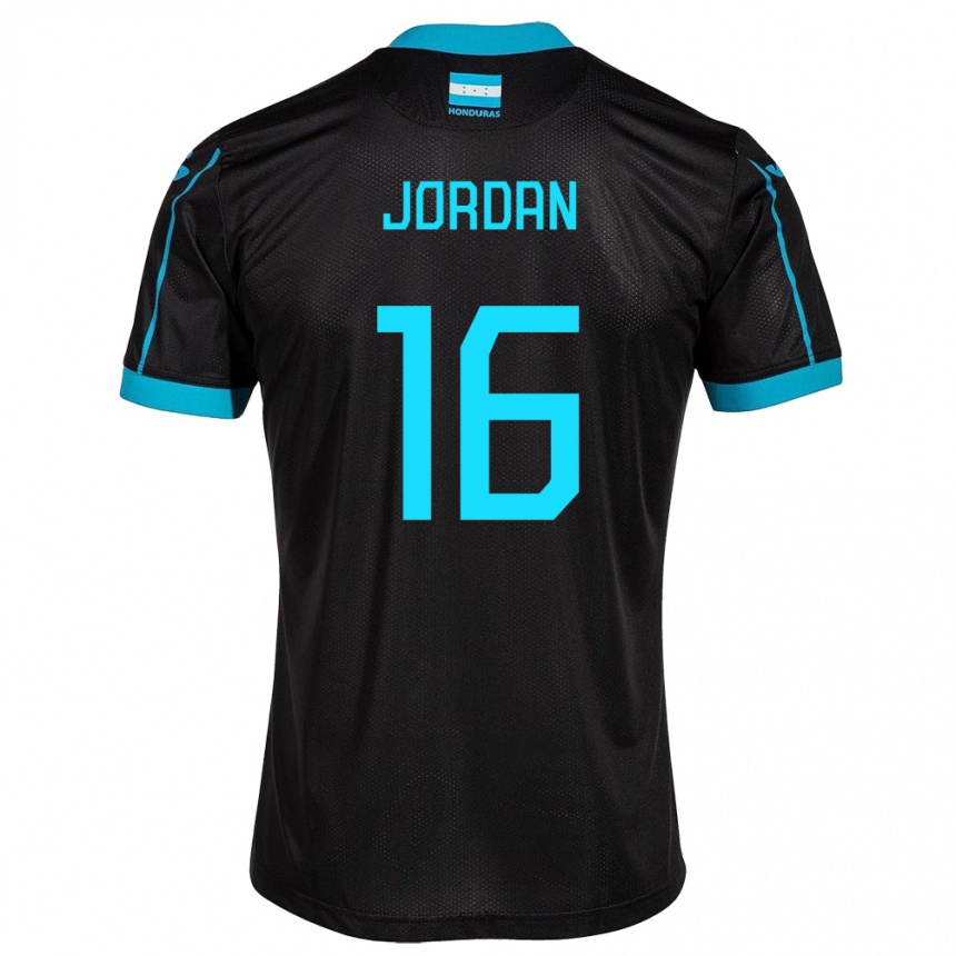 Niño Fútbol Camiseta Honduras Jordan García #16 Negro 2ª Equipación 24-26 México