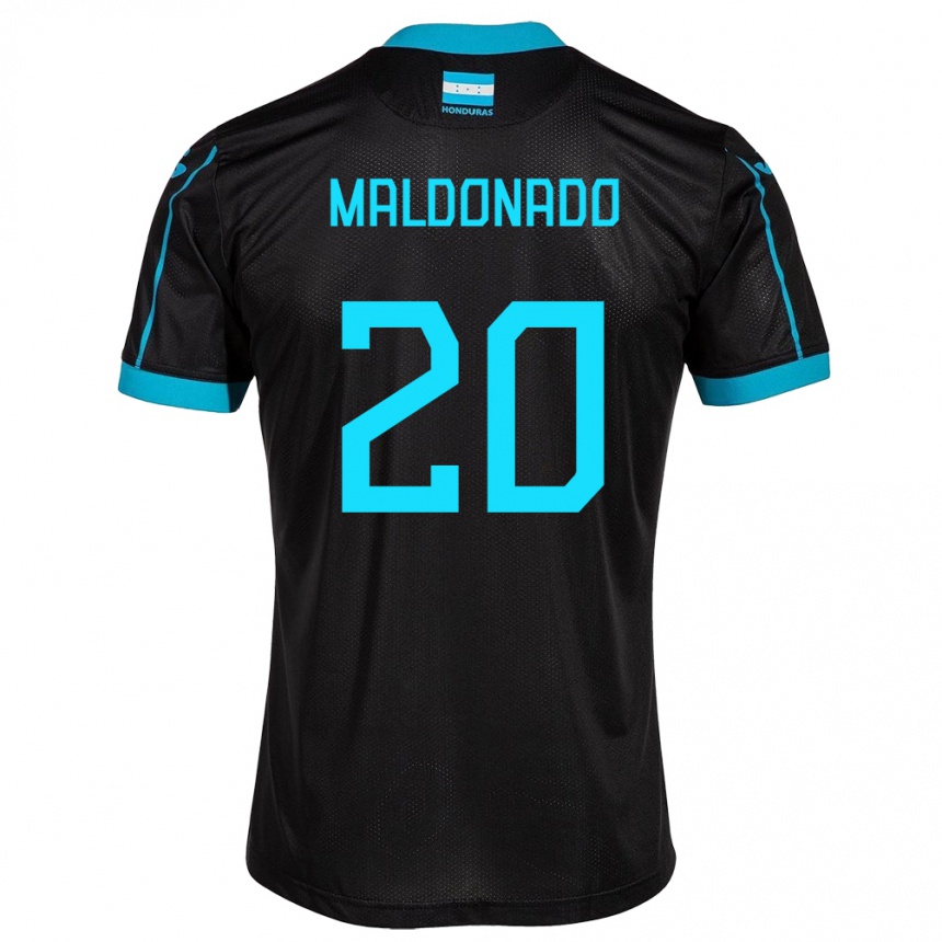 Niño Fútbol Camiseta Honduras Alessandro Maldonado #20 Negro 2ª Equipación 24-26 México