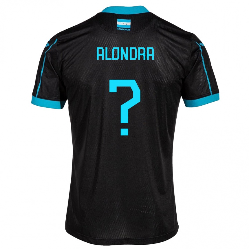 Niño Fútbol Camiseta Honduras Alondra Aguilar #0 Negro 2ª Equipación 24-26 México