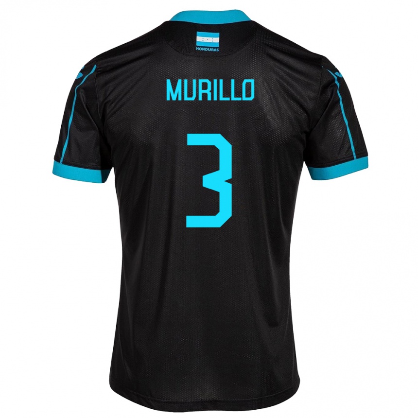 Niño Fútbol Camiseta Honduras Bárbara Murillo #3 Negro 2ª Equipación 24-26 México