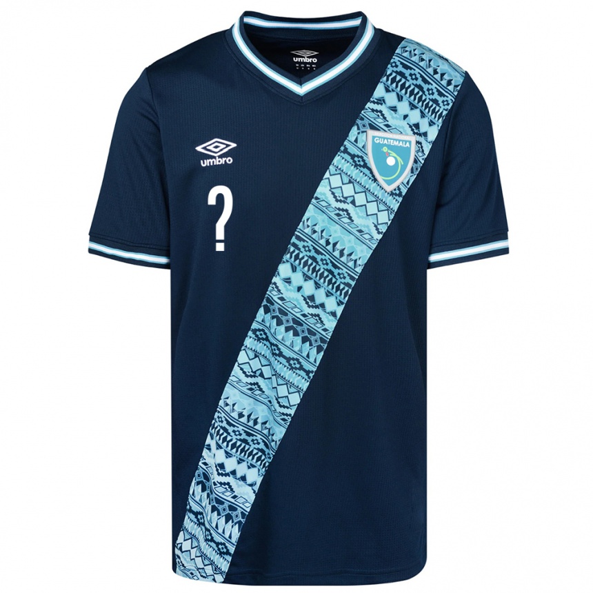 Niño Fútbol Camiseta Guatemala Anayelli Quintanilla #0 Azul 2ª Equipación 24-26 México