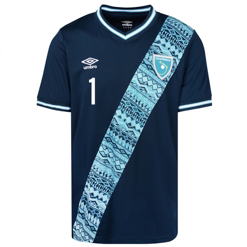 Niño Fútbol Camiseta Guatemala Alexia Estrada #1 Azul 2ª Equipación 24-26 México