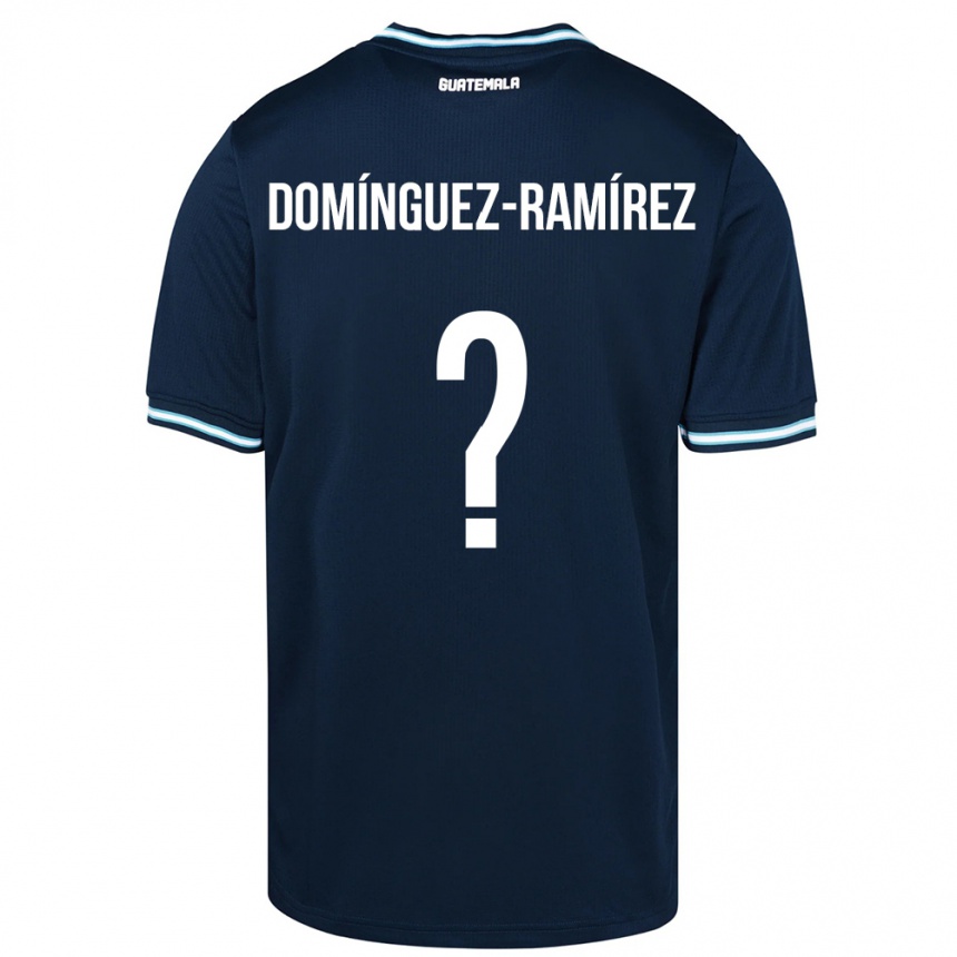 Niño Fútbol Camiseta Guatemala Marco Domínguez-Ramírez #0 Azul 2ª Equipación 24-26 México