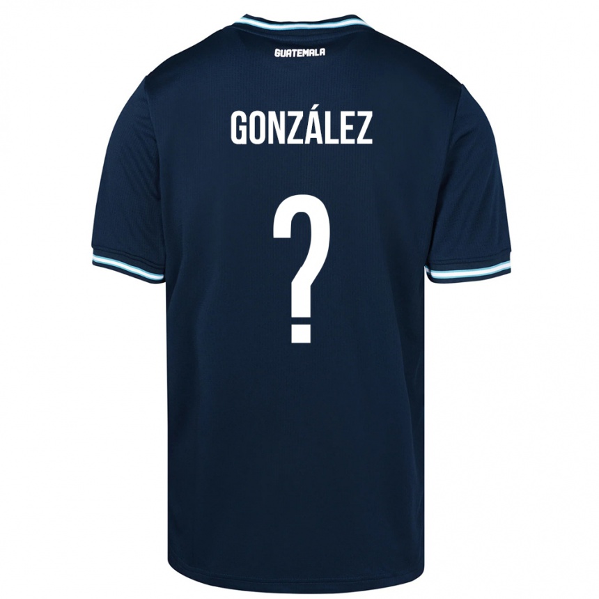 Niño Fútbol Camiseta Guatemala Erick González #0 Azul 2ª Equipación 24-26 México