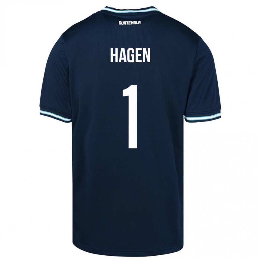 Niño Fútbol Camiseta Guatemala Nicholas Hagen #1 Azul 2ª Equipación 24-26 México