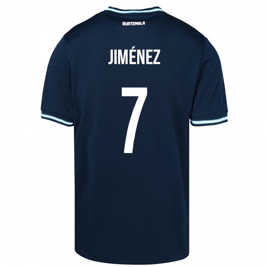 Niño Fútbol Camiseta Guatemala Cristian Jiménez #7 Azul 2ª Equipación 24-26 México