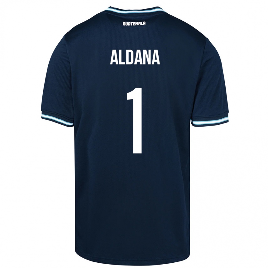 Niño Fútbol Camiseta Guatemala David Aldana #1 Azul 2ª Equipación 24-26 México