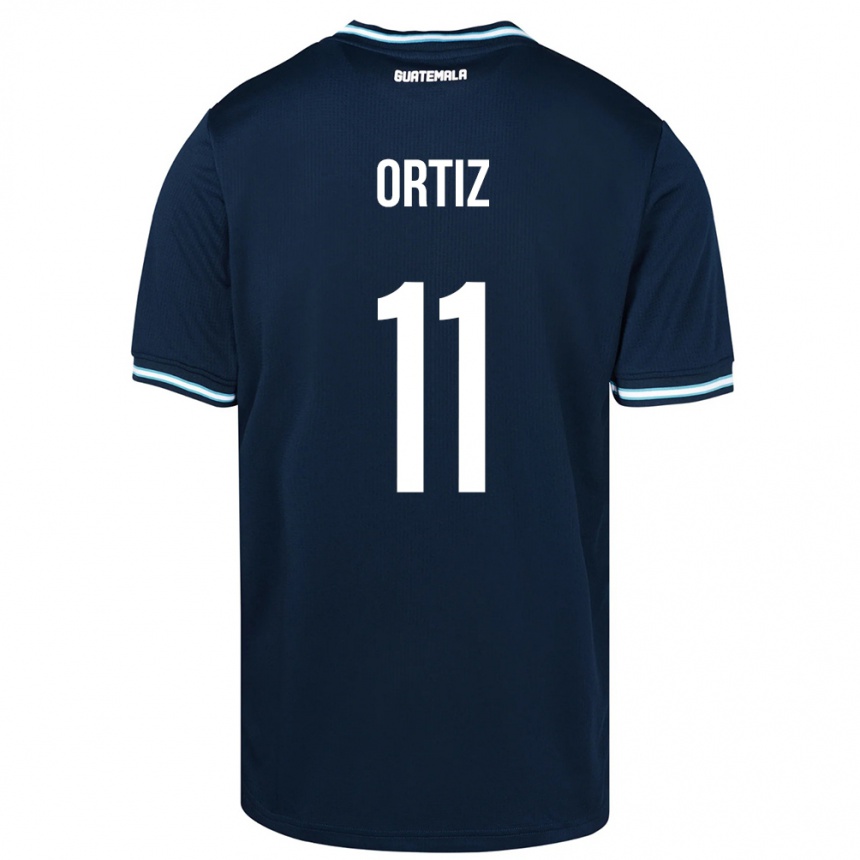 Niño Fútbol Camiseta Guatemala Andersson Ortiz #11 Azul 2ª Equipación 24-26 México