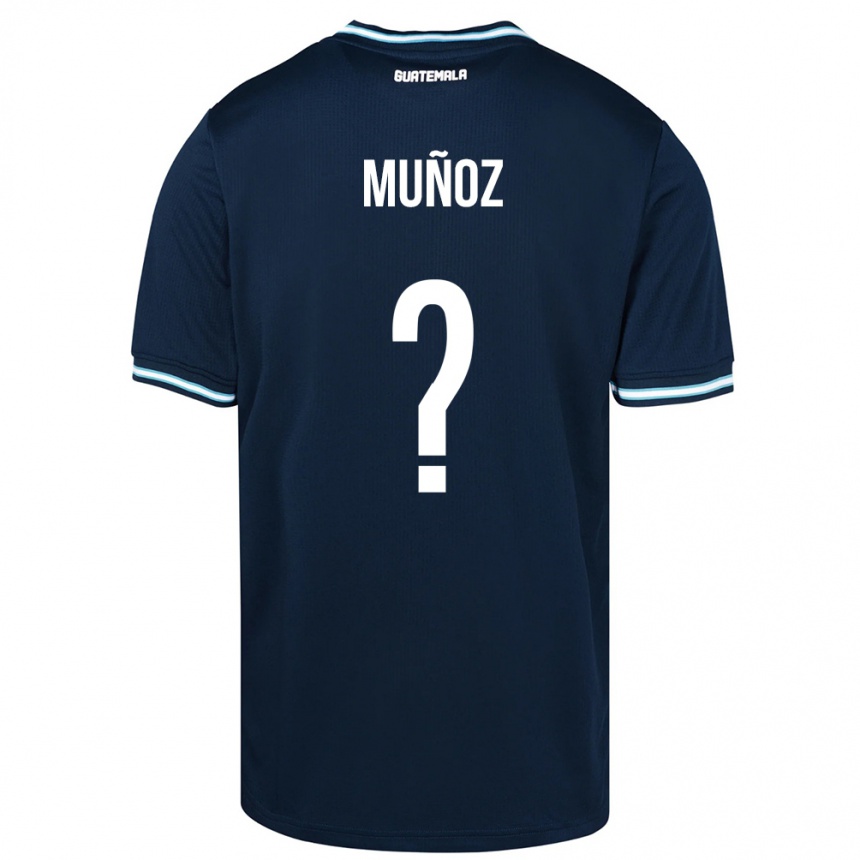 Niño Fútbol Camiseta Guatemala Rudy Muñoz #0 Azul 2ª Equipación 24-26 México