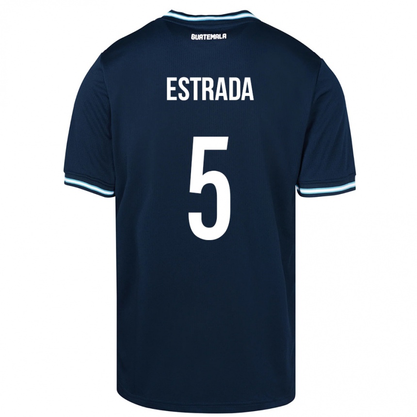 Niño Fútbol Camiseta Guatemala Elizabeth Estrada #5 Azul 2ª Equipación 24-26 México