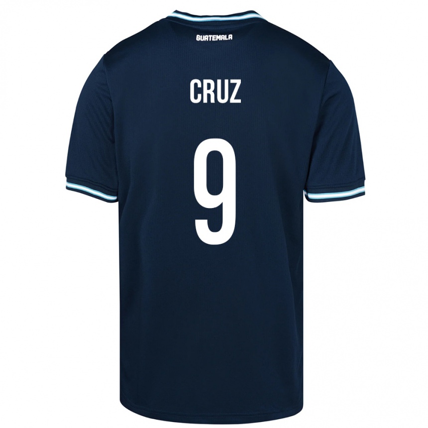 Niño Fútbol Camiseta Guatemala Celsa Cruz #9 Azul 2ª Equipación 24-26 México