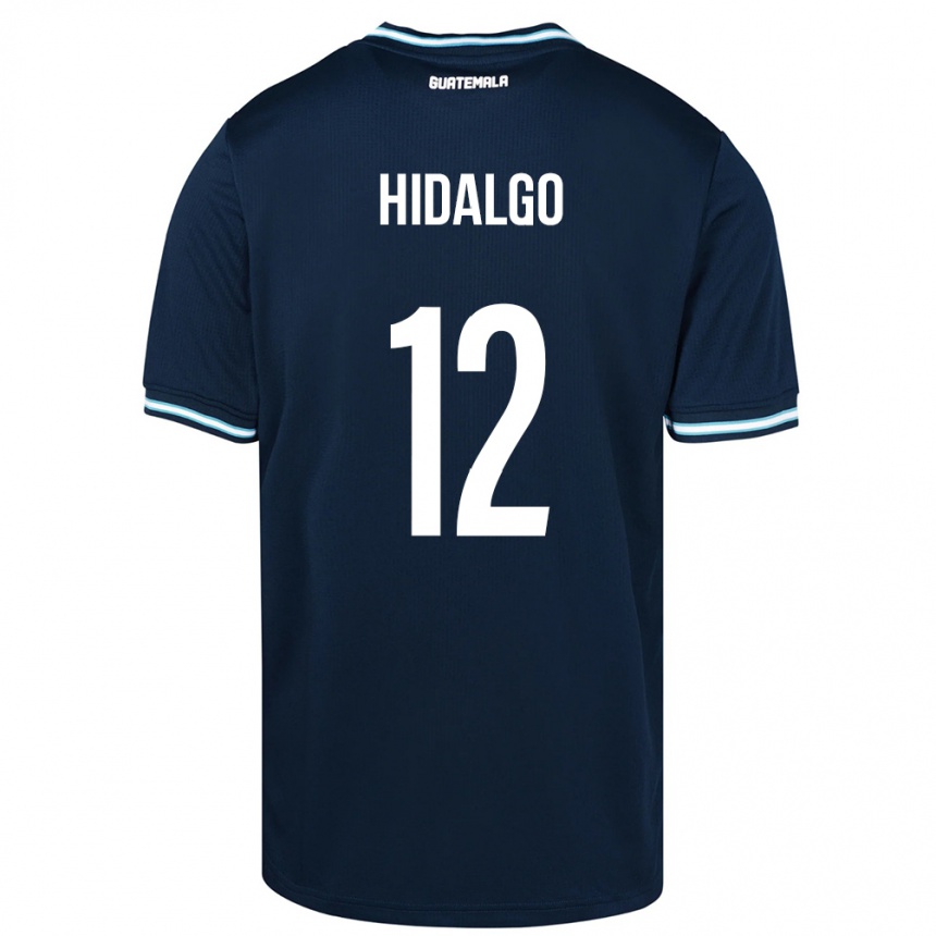 Niño Fútbol Camiseta Guatemala Angie Hidalgo #12 Azul 2ª Equipación 24-26 México