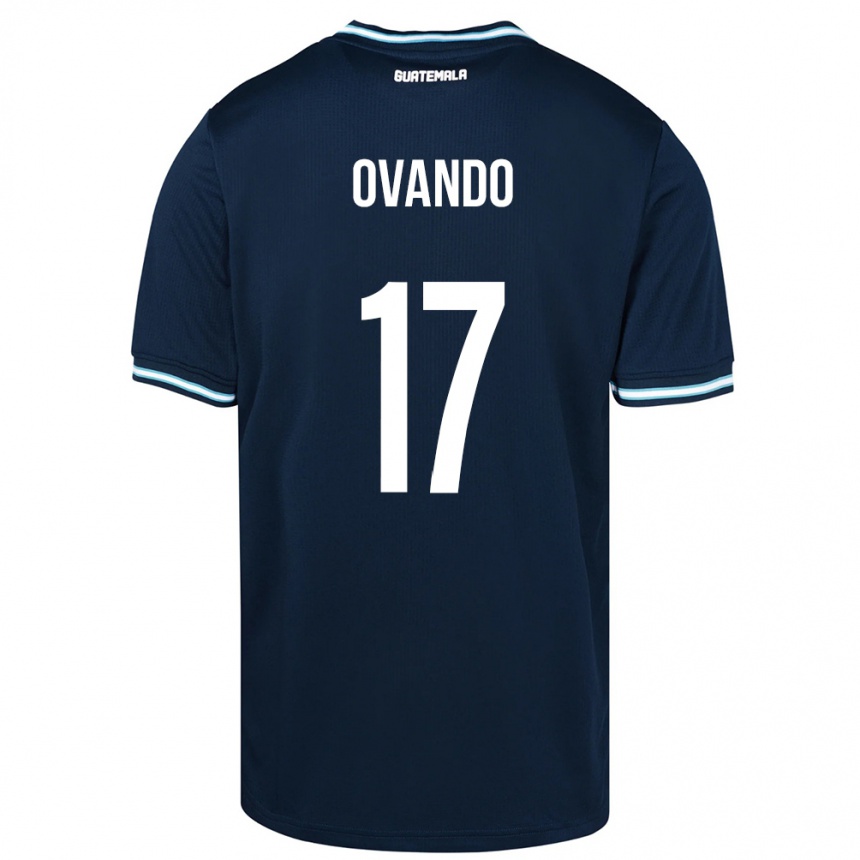 Niño Fútbol Camiseta Guatemala Sandra Ovando #17 Azul 2ª Equipación 24-26 México