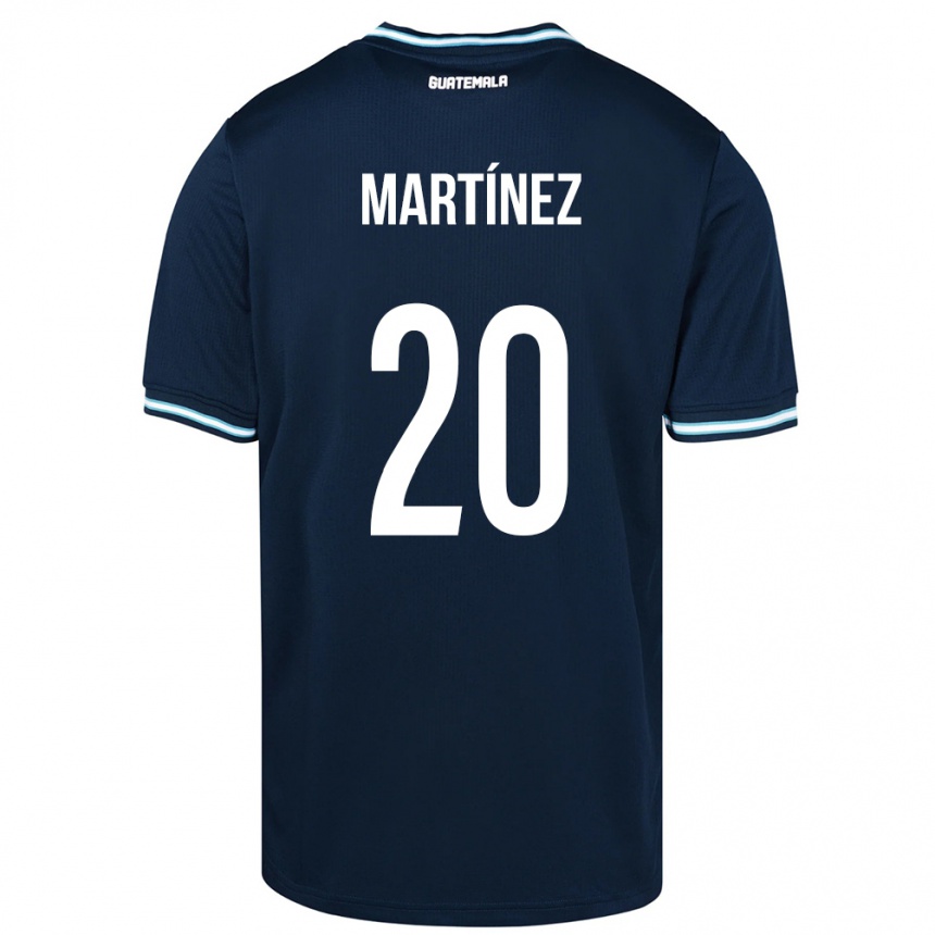 Niño Fútbol Camiseta Guatemala Ana Lucía Martínez #20 Azul 2ª Equipación 24-26 México