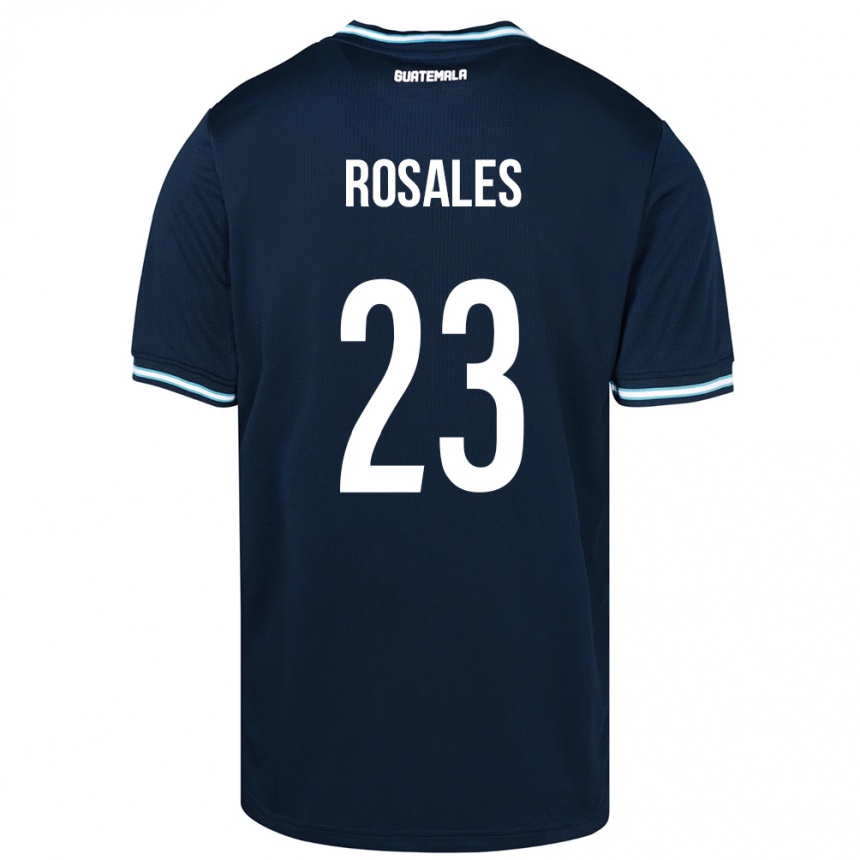 Niño Fútbol Camiseta Guatemala Yareni Rosales #23 Azul 2ª Equipación 24-26 México