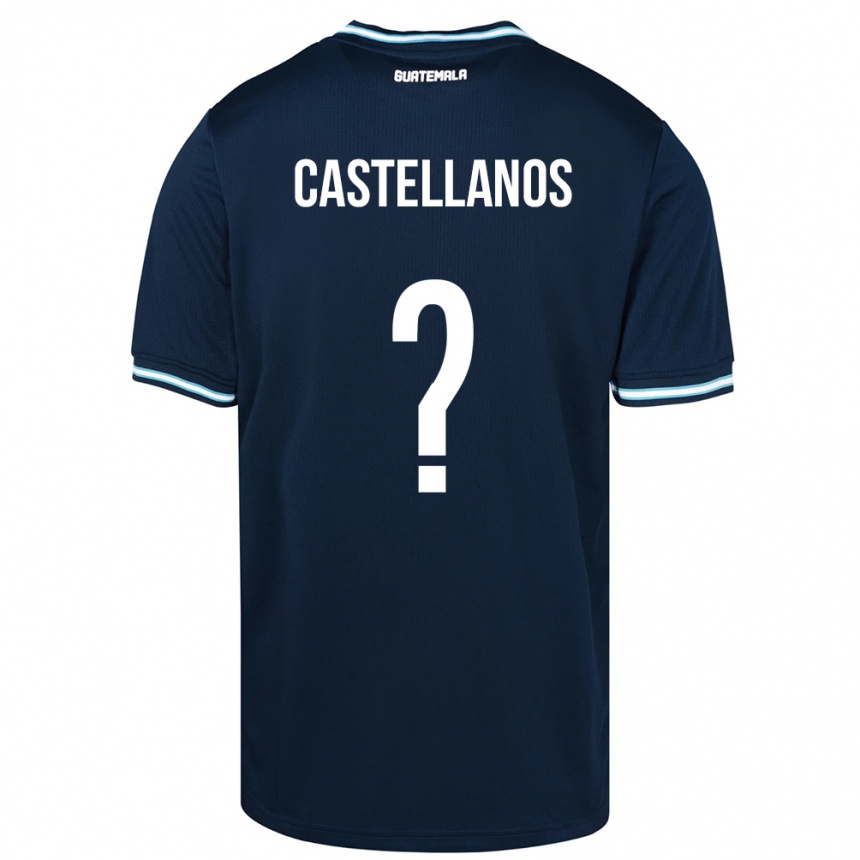 Niño Fútbol Camiseta Guatemala Jezmin Castellanos #0 Azul 2ª Equipación 24-26 México