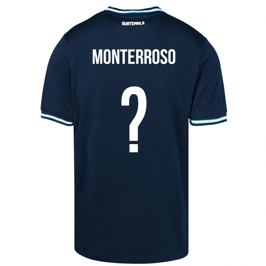 Niño Fútbol Camiseta Guatemala María Monterroso #0 Azul 2ª Equipación 24-26 México