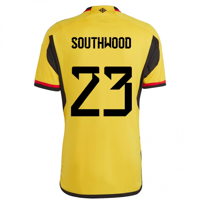 Niño Fútbol Camiseta Irlanda Del Norte Luke Southwood #23 Blanco 2ª Equipación 24-26 México