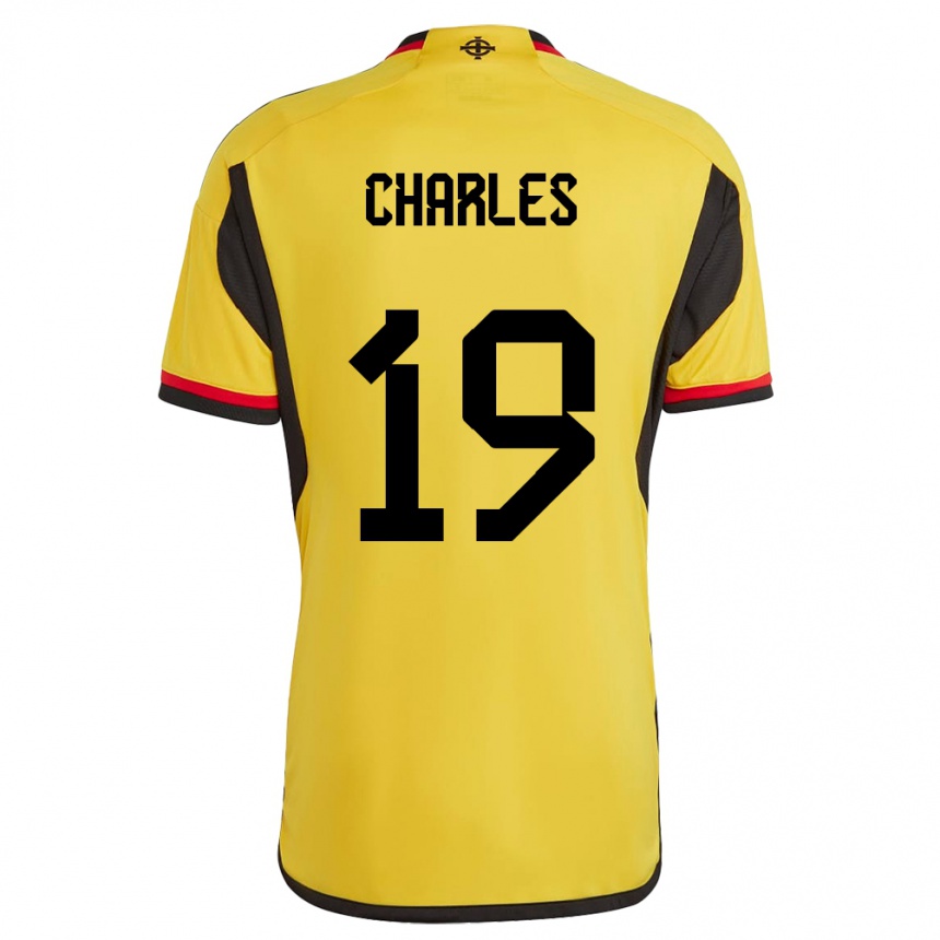 Niño Fútbol Camiseta Irlanda Del Norte Shea Charles #19 Blanco 2ª Equipación 24-26 México