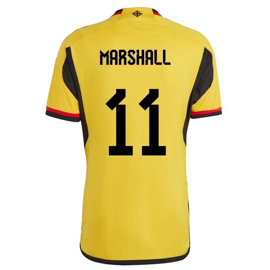 Niño Fútbol Camiseta Irlanda Del Norte Callum Marshall #11 Blanco 2ª Equipación 24-26 México