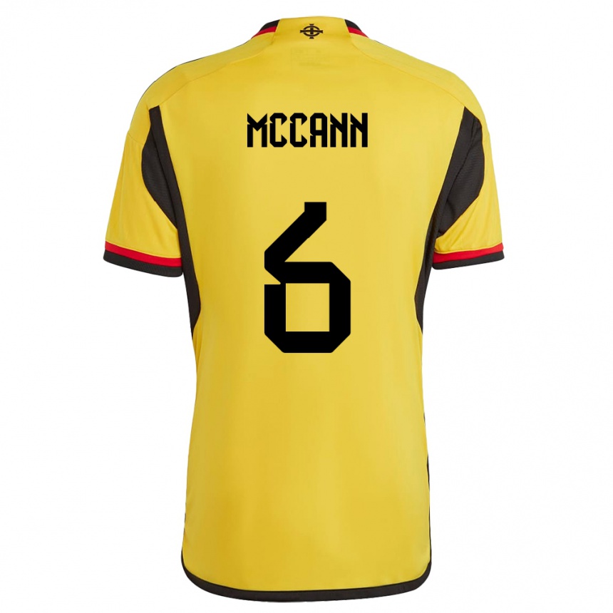 Niño Fútbol Camiseta Irlanda Del Norte Charlie Mccann #6 Blanco 2ª Equipación 24-26 México