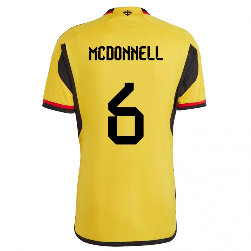 Niño Fútbol Camiseta Irlanda Del Norte Jamie Mcdonnell #6 Blanco 2ª Equipación 24-26 México