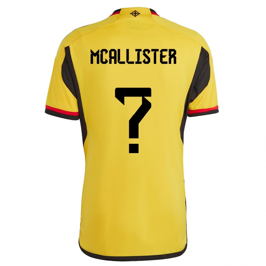 Niño Fútbol Camiseta Irlanda Del Norte Sean Mcallister #0 Blanco 2ª Equipación 24-26 México