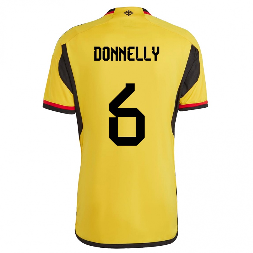 Niño Fútbol Camiseta Irlanda Del Norte Ryan Donnelly #6 Blanco 2ª Equipación 24-26 México