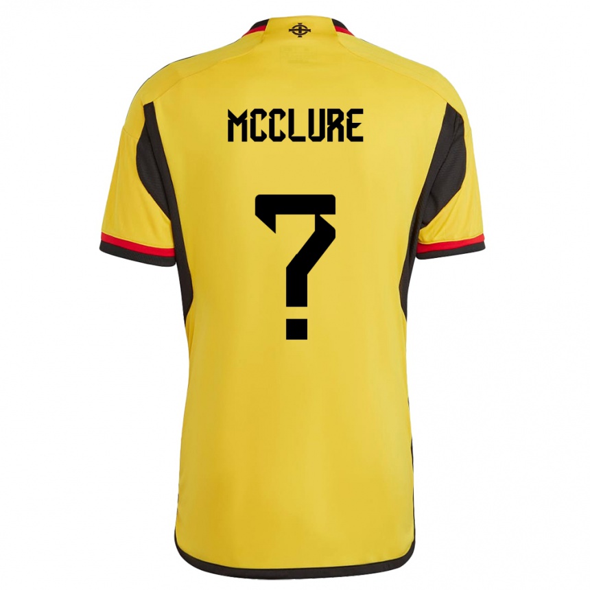 Niño Fútbol Camiseta Irlanda Del Norte Blaine Mcclure #0 Blanco 2ª Equipación 24-26 México