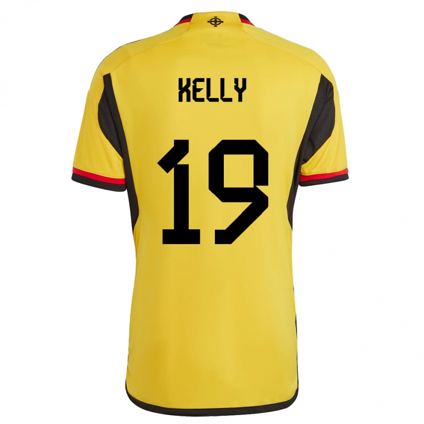 Niño Fútbol Camiseta Irlanda Del Norte Oscar Kelly #19 Blanco 2ª Equipación 24-26 México