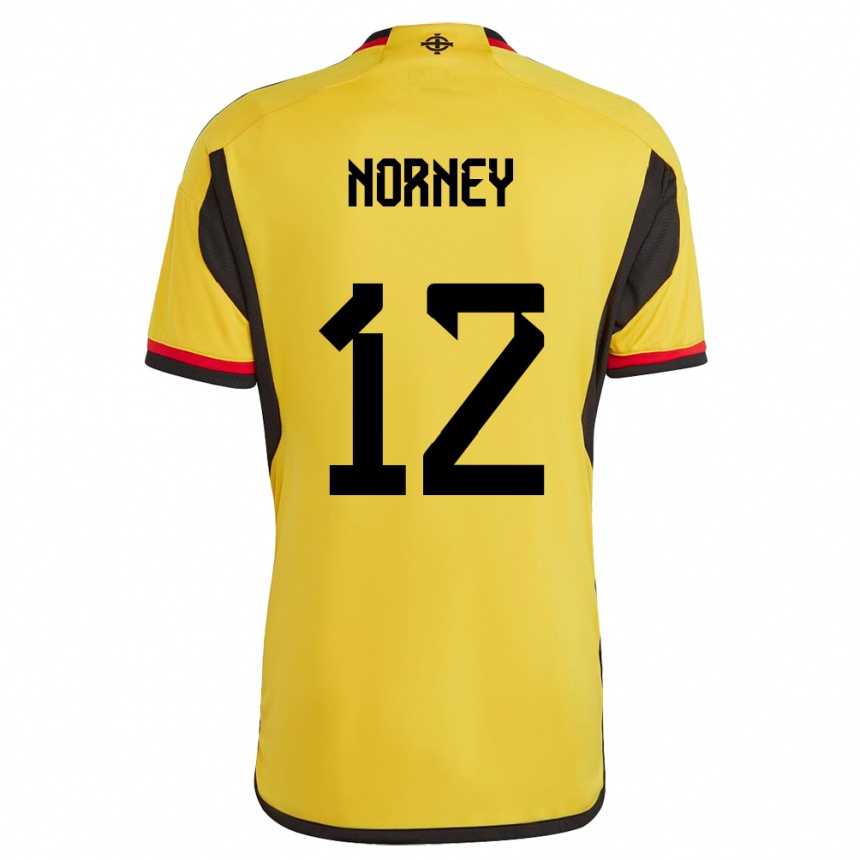 Niño Fútbol Camiseta Irlanda Del Norte Rachael Norney #12 Blanco 2ª Equipación 24-26 México