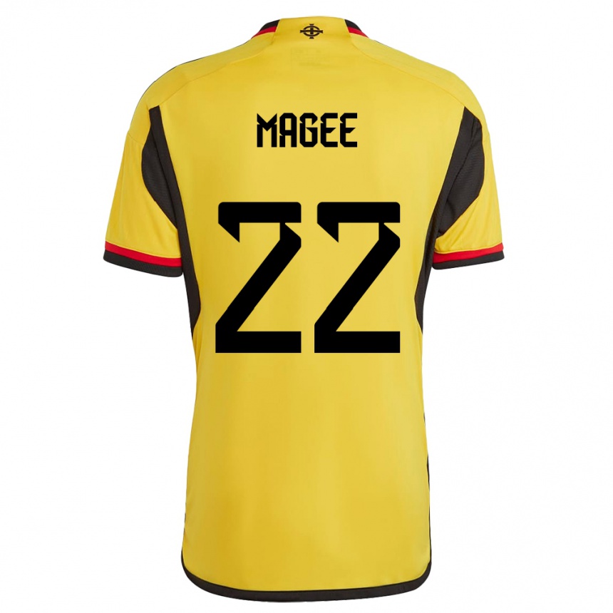 Niño Fútbol Camiseta Irlanda Del Norte Abbie Magee #22 Blanco 2ª Equipación 24-26 México