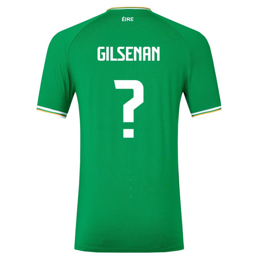 Hombre Fútbol Camiseta Irlanda Zak Gilsenan #0 Verde 1ª Equipación 24-26 México