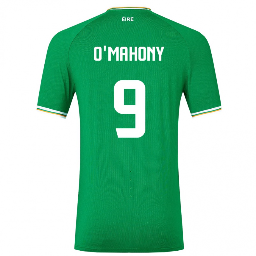 Hombre Fútbol Camiseta Irlanda Mark O'mahony #9 Verde 1ª Equipación 24-26 México