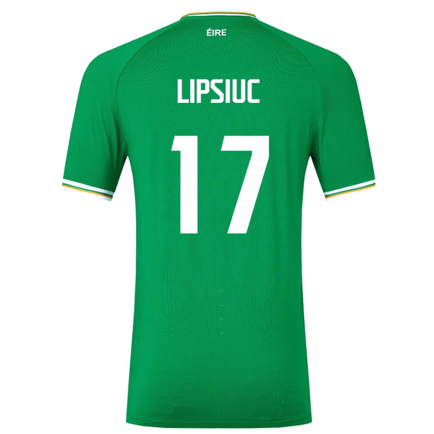 Hombre Fútbol Camiseta Irlanda Darius Lipsiuc #17 Verde 1ª Equipación 24-26 México