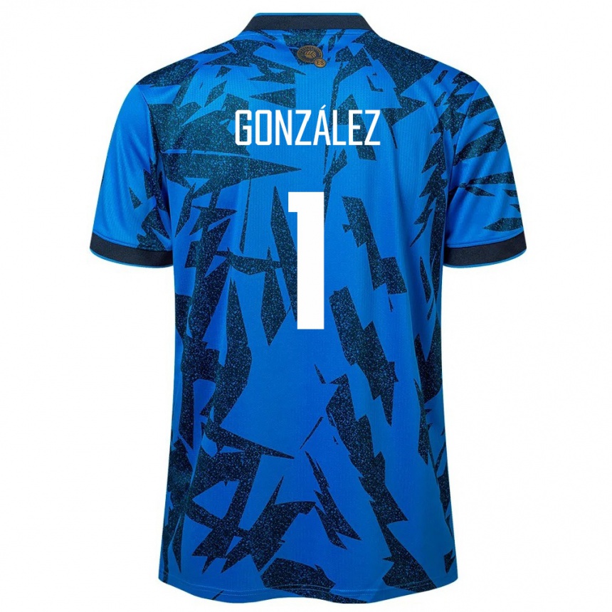 Hombre Fútbol Camiseta El Salvador Mario González #1 Azul 1ª Equipación 24-26 México