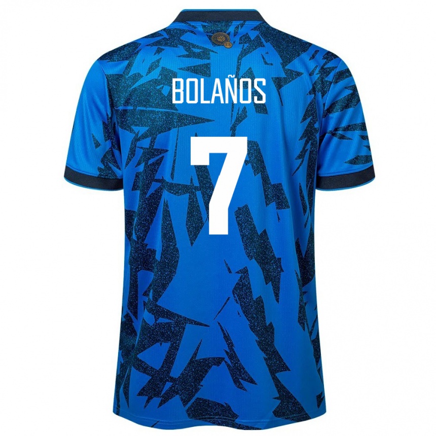 Hombre Fútbol Camiseta El Salvador Javier Bolaños #7 Azul 1ª Equipación 24-26 México