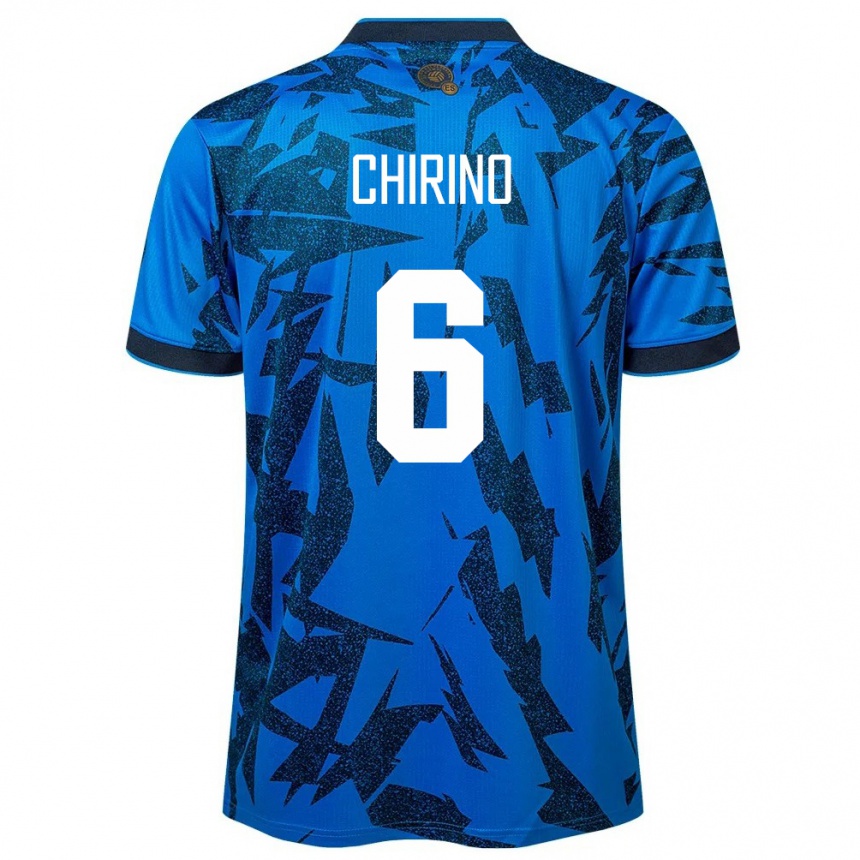 Hombre Fútbol Camiseta El Salvador Alejandra Chirino #6 Azul 1ª Equipación 24-26 México