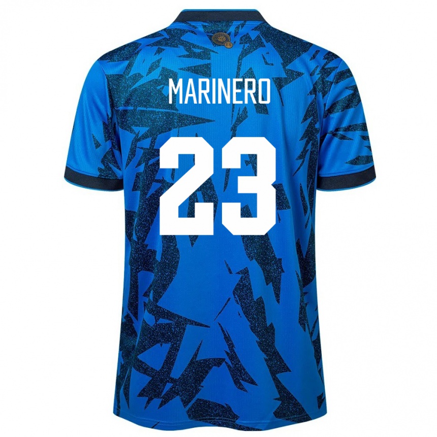 Hombre Fútbol Camiseta El Salvador Amber Marinero #23 Azul 1ª Equipación 24-26 México